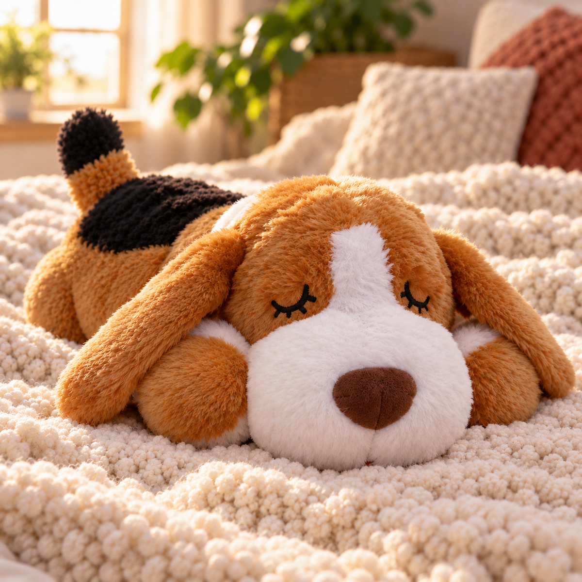 Peluche calmante TheSleepyPaw con simulador de latido para perros