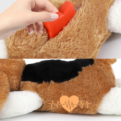 Peluche calmante con latido de corazón para perros y cachorros