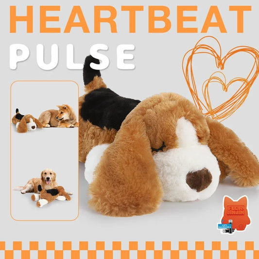 Peluche calmante con latido de corazón para perros y cachorros