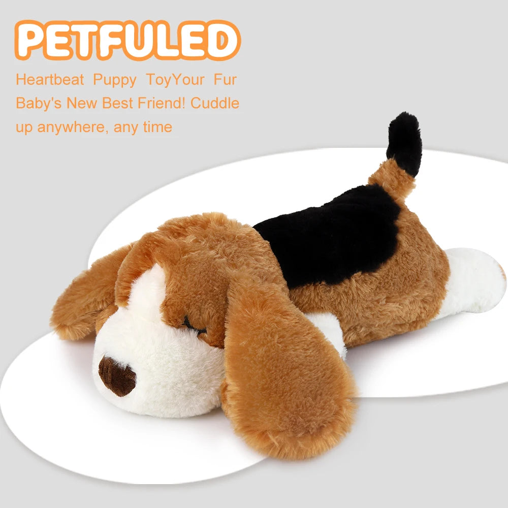 Peluche calmante con latido de corazón para perros y cachorros