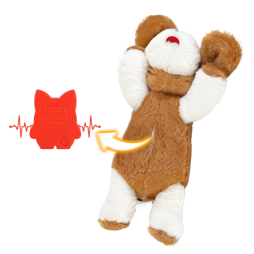 Peluche calmante con latido de corazón para perros y cachorros