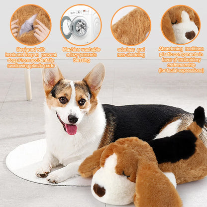 Peluche calmante con latido de corazón para perros y cachorros
