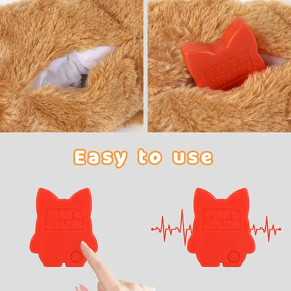 Peluche calmante con latido de corazón para perros y cachorros